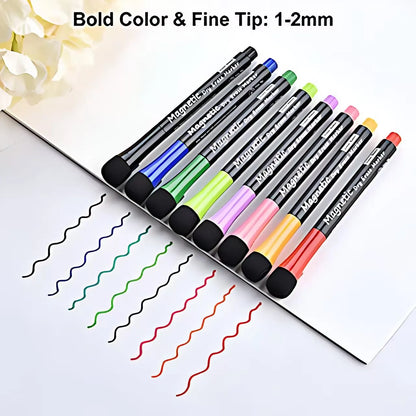 Pack of 12 Magnetic Dry-Erase Markers