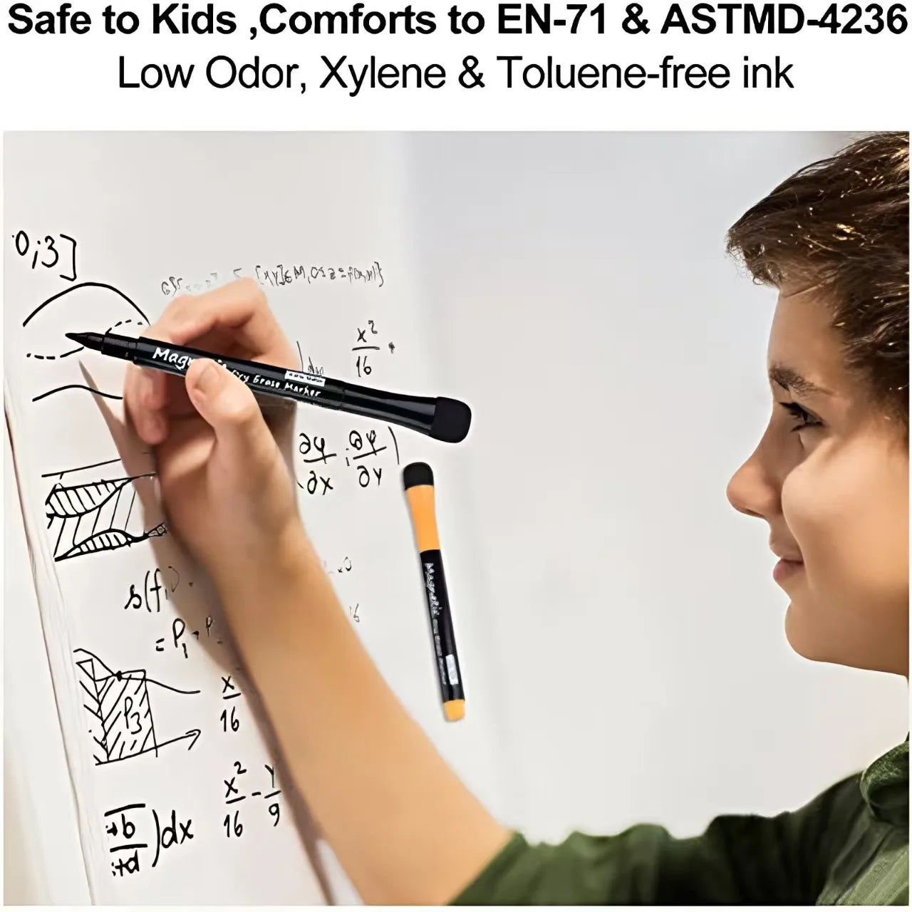 Pack of 12 Magnetic Dry-Erase Markers
